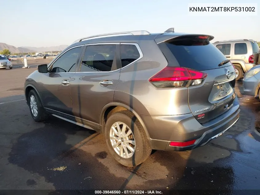 KNMAT2MT8KP531002 2019 Nissan Rogue Sv