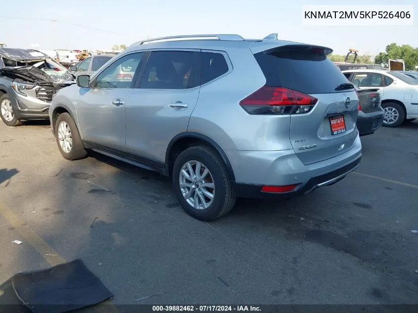 KNMAT2MV5KP526406 2019 Nissan Rogue Sv