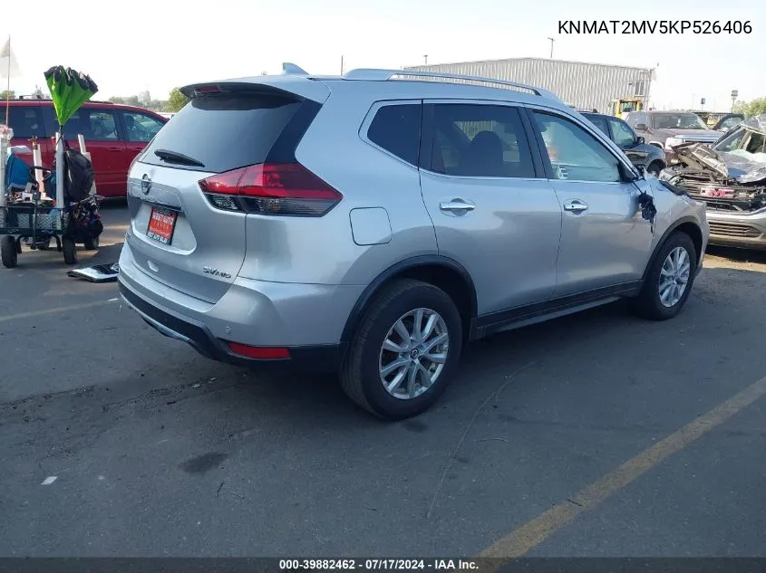 KNMAT2MV5KP526406 2019 Nissan Rogue Sv