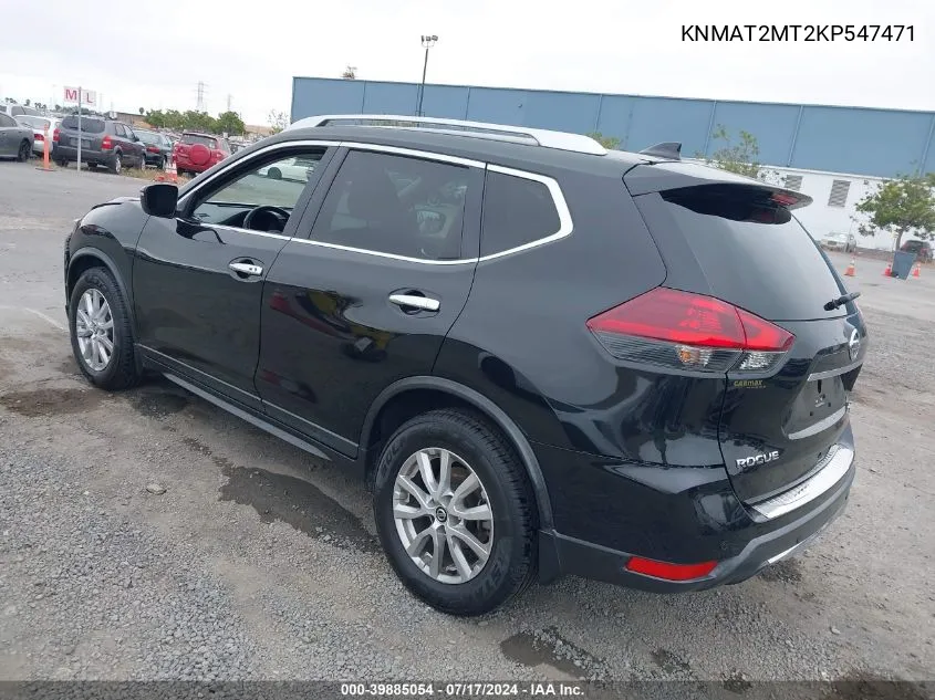 2019 Nissan Rogue Sv VIN: KNMAT2MT2KP547471 Lot: 39885054