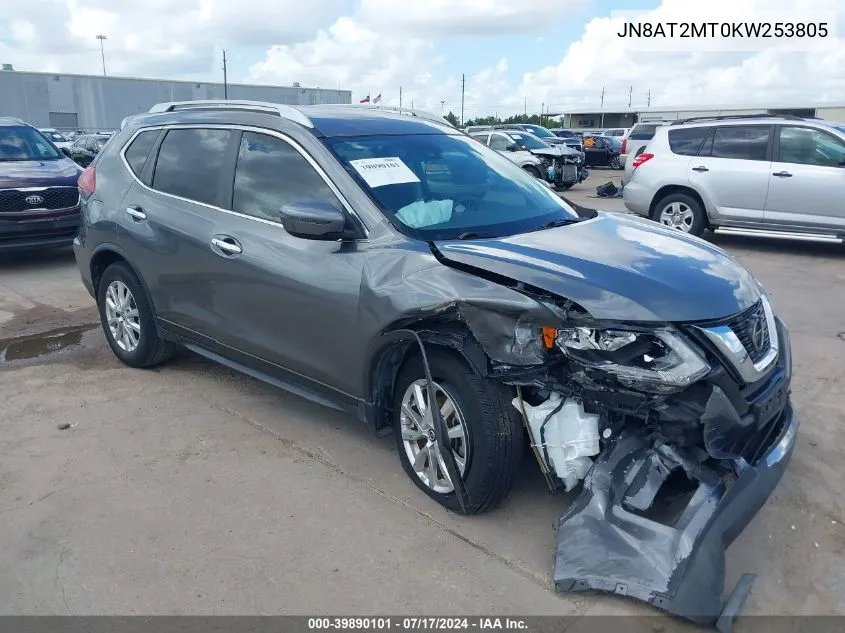 2019 Nissan Rogue Sv VIN: JN8AT2MT0KW253805 Lot: 39890101