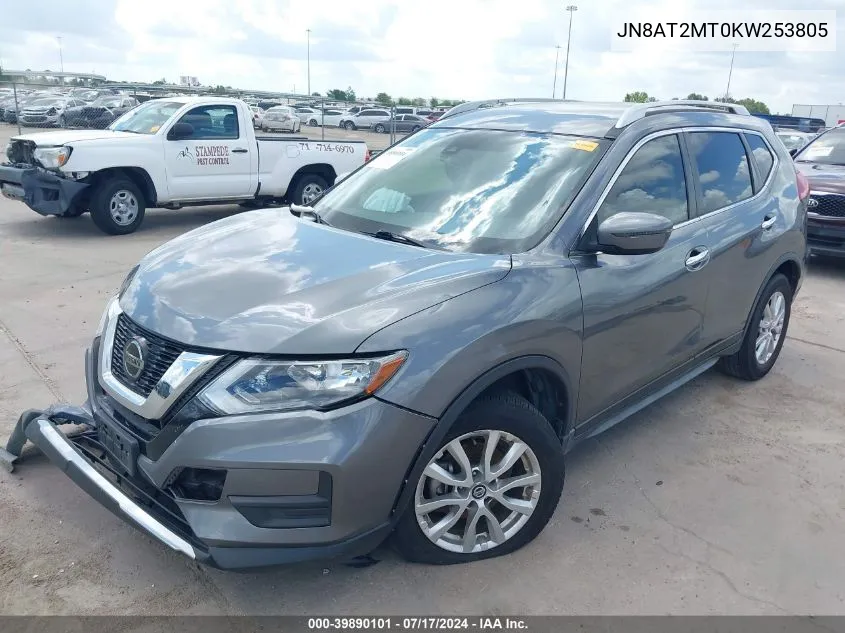 2019 Nissan Rogue Sv VIN: JN8AT2MT0KW253805 Lot: 39890101