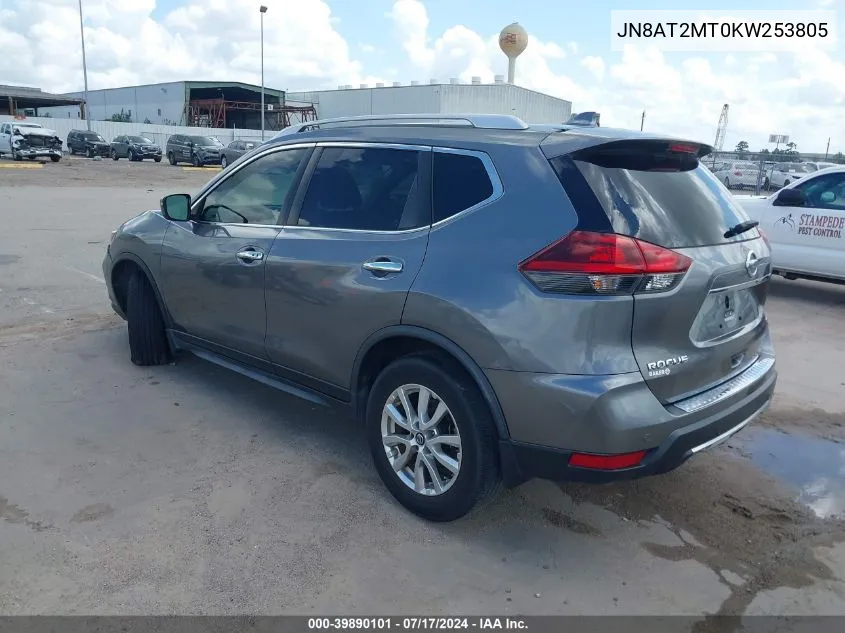 JN8AT2MT0KW253805 2019 Nissan Rogue Sv