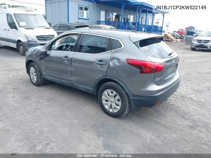 JN1BJ1CP2KW522149 2019 Nissan Rogue Sport S