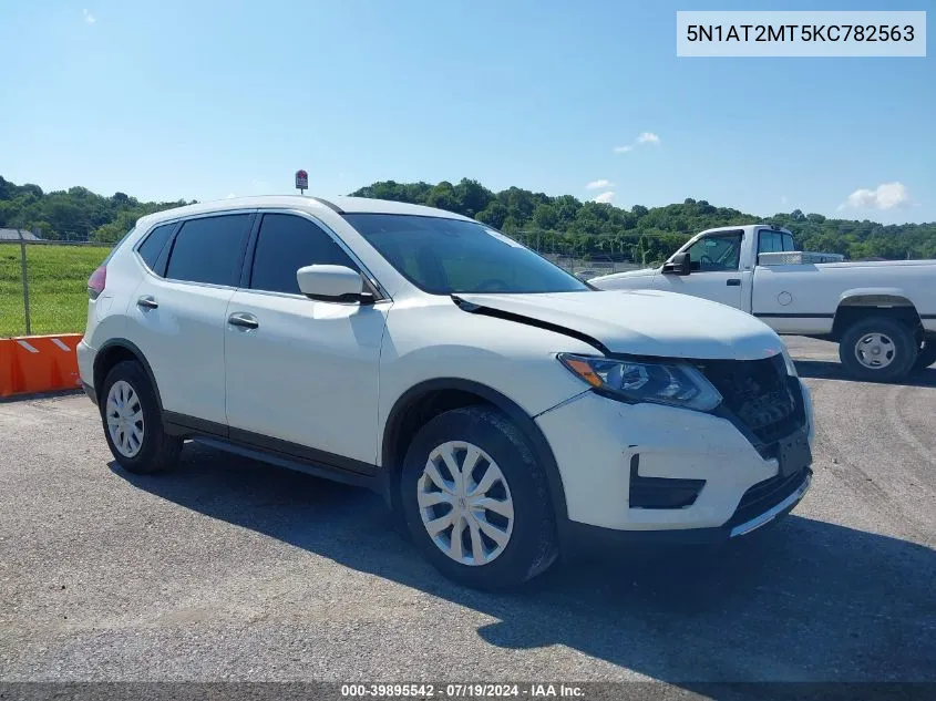 2019 Nissan Rogue S VIN: 5N1AT2MT5KC782563 Lot: 39895542