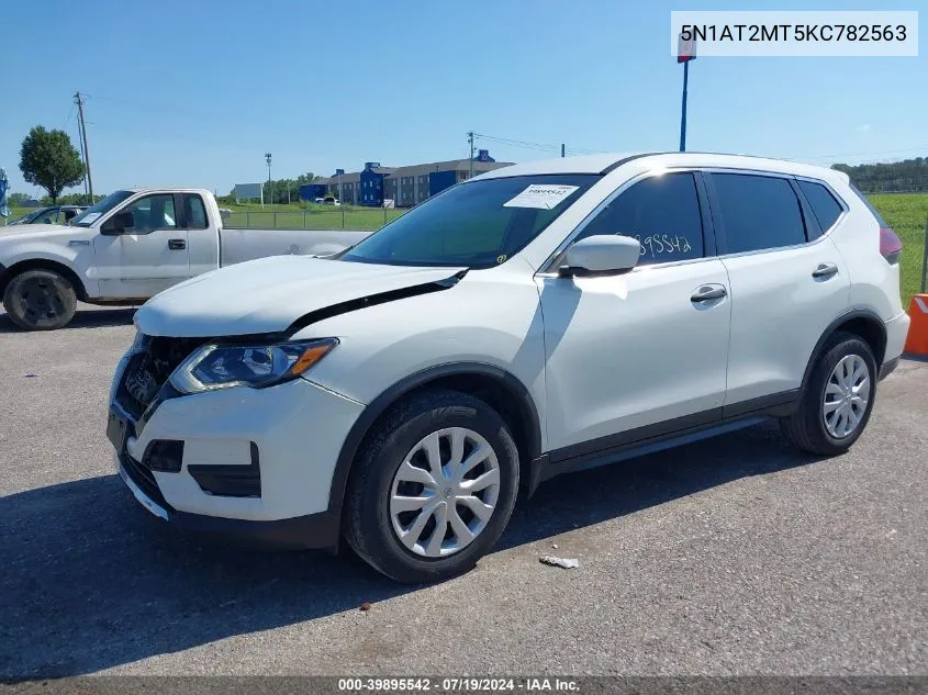 2019 Nissan Rogue S VIN: 5N1AT2MT5KC782563 Lot: 39895542