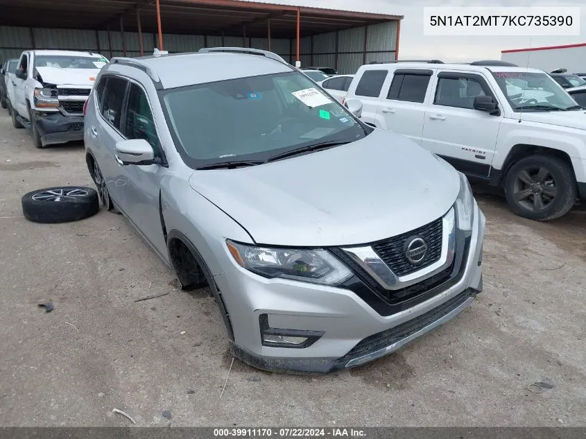 2019 Nissan Rogue Sl VIN: 5N1AT2MT7KC735390 Lot: 39911170