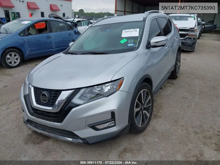 2019 Nissan Rogue Sl VIN: 5N1AT2MT7KC735390 Lot: 39911170