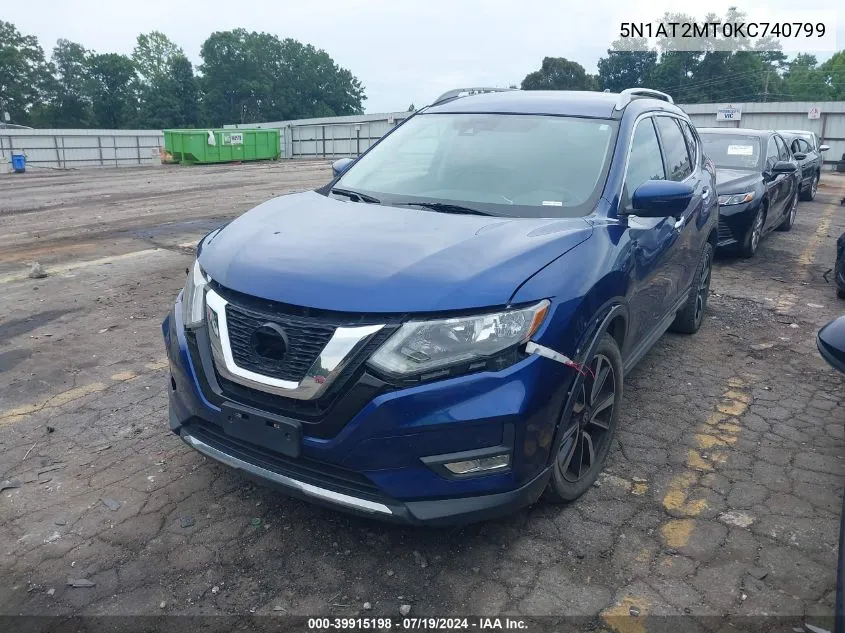 5N1AT2MT0KC740799 2019 Nissan Rogue Sl