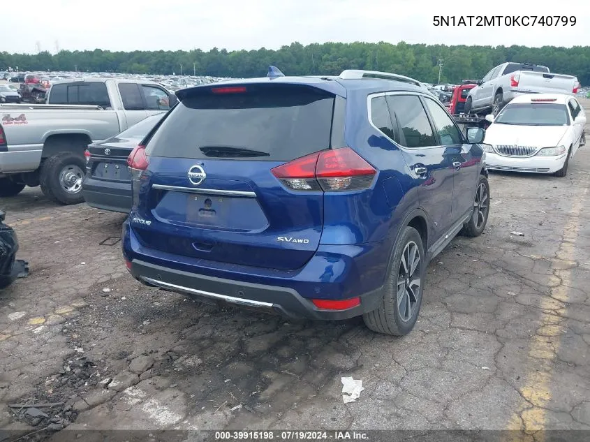 5N1AT2MT0KC740799 2019 Nissan Rogue Sl