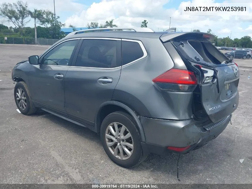 JN8AT2MT9KW253981 2019 Nissan Rogue Sv