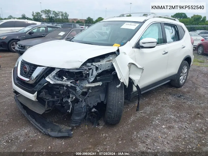 KNMAT2MT9KP552540 2019 Nissan Rogue Sv