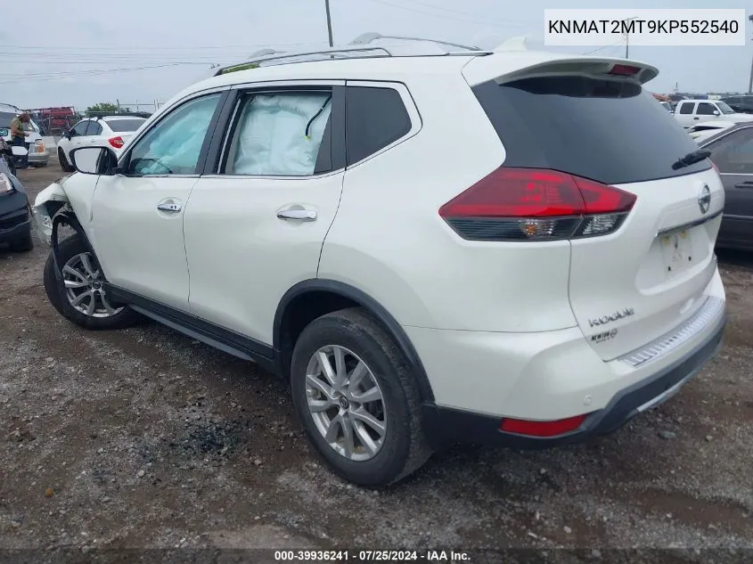 KNMAT2MT9KP552540 2019 Nissan Rogue Sv