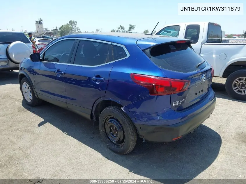 JN1BJ1CR1KW311879 2019 Nissan Rogue Sport S