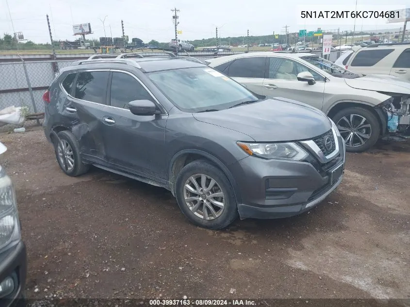 5N1AT2MT6KC704681 2019 Nissan Rogue Sv