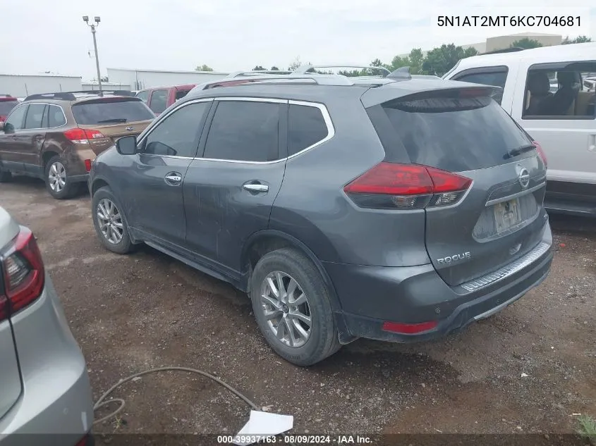 5N1AT2MT6KC704681 2019 Nissan Rogue Sv