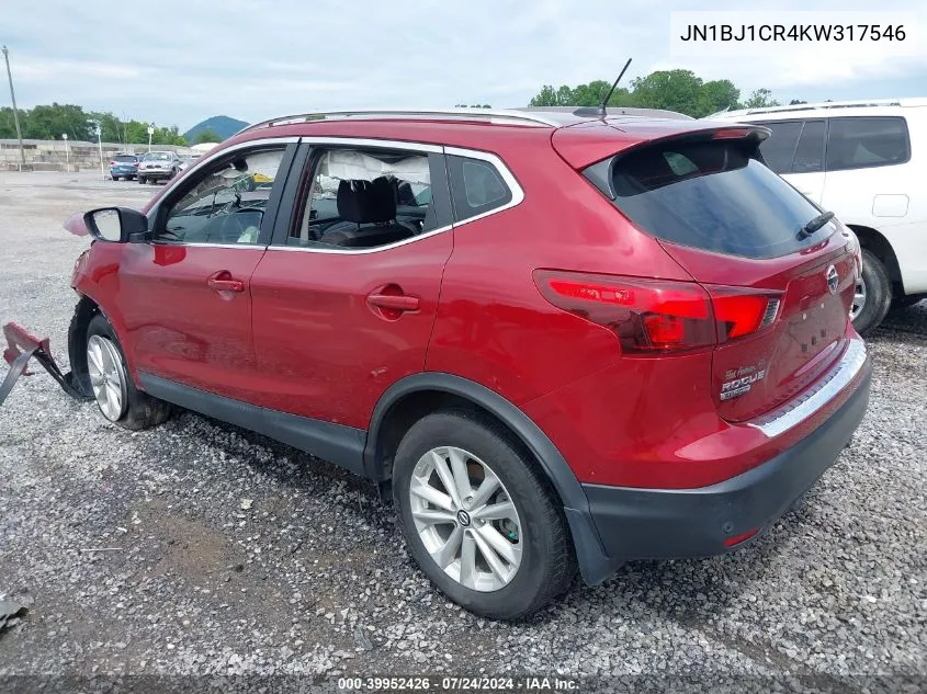 2019 Nissan Rogue Sport Sv VIN: JN1BJ1CR4KW317546 Lot: 39952426