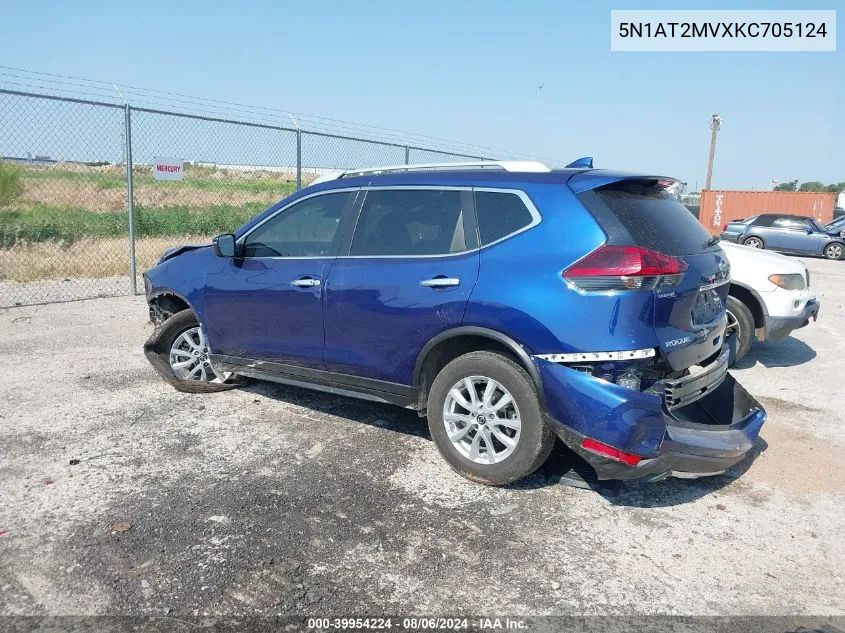 5N1AT2MVXKC705124 2019 Nissan Rogue Sv