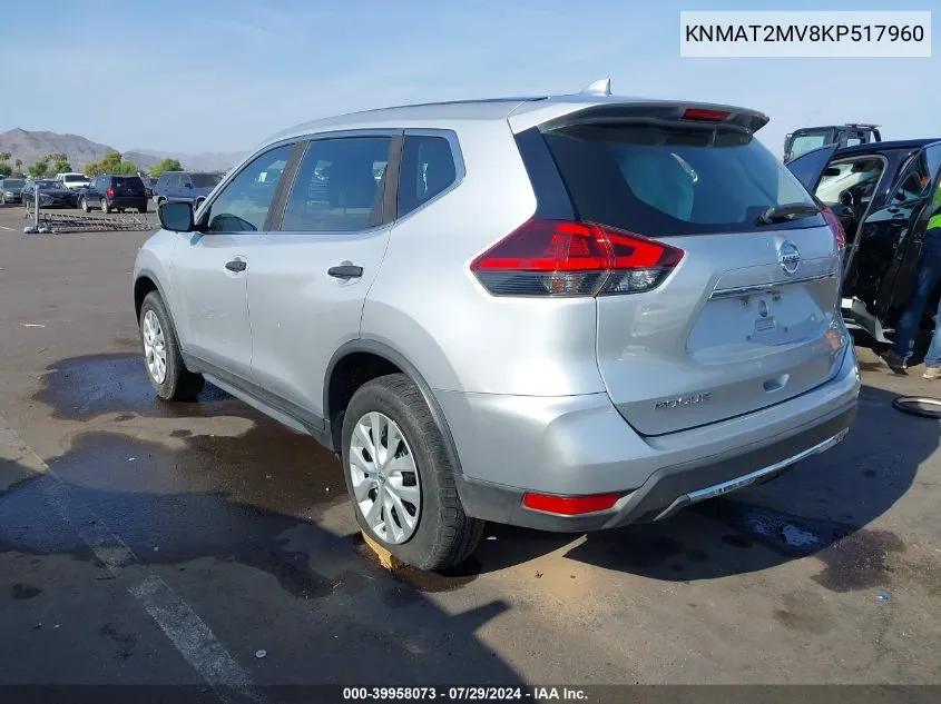 KNMAT2MV8KP517960 2019 Nissan Rogue S