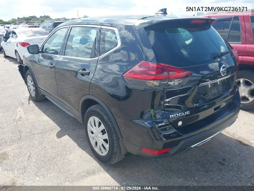 5N1AT2MV9KC736171 2019 Nissan Rogue S