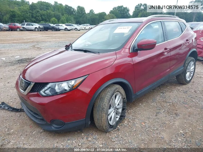 JN1BJ1CR7KW314575 2019 Nissan Rogue Sport Sv