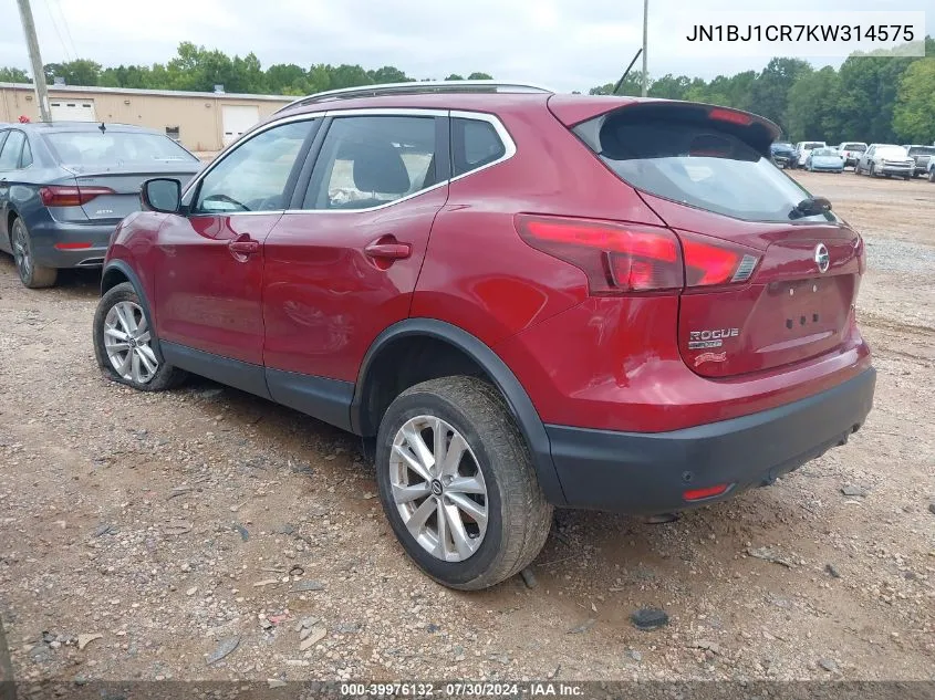 JN1BJ1CR7KW314575 2019 Nissan Rogue Sport Sv