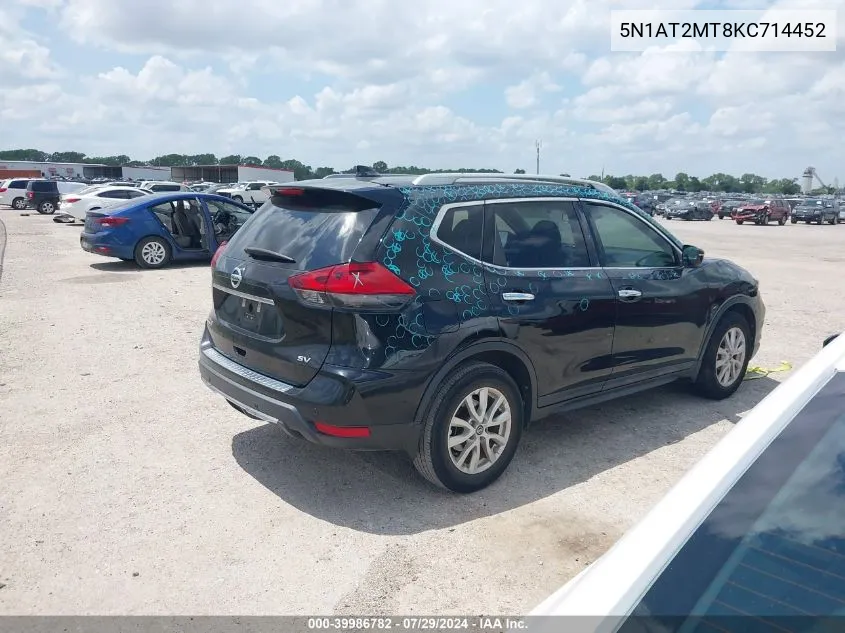 2019 Nissan Rogue Sv VIN: 5N1AT2MT8KC714452 Lot: 39986782