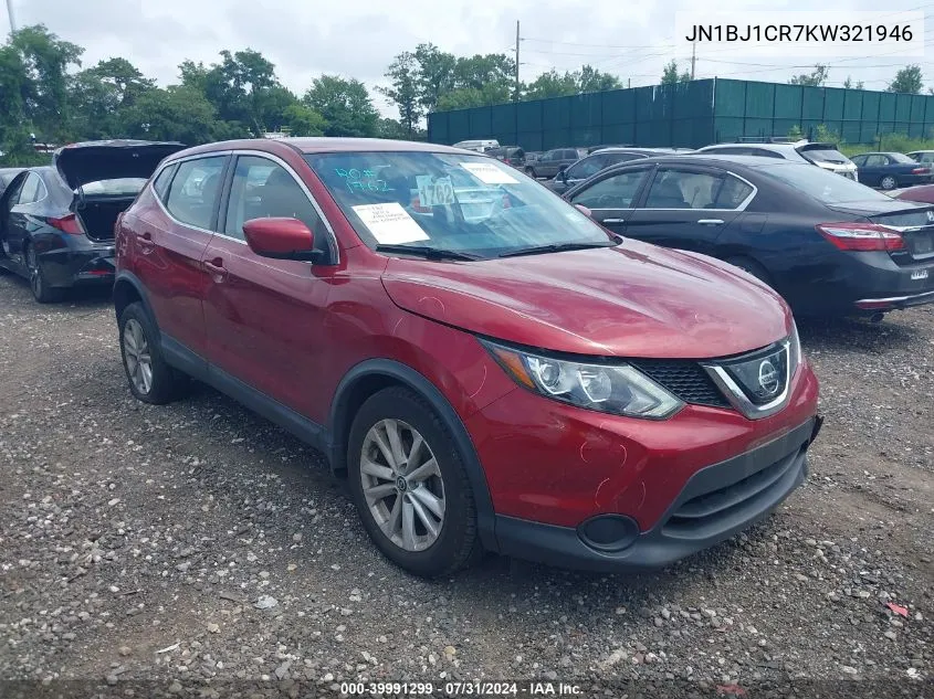 2019 Nissan Rogue Sport S VIN: JN1BJ1CR7KW321946 Lot: 39991299