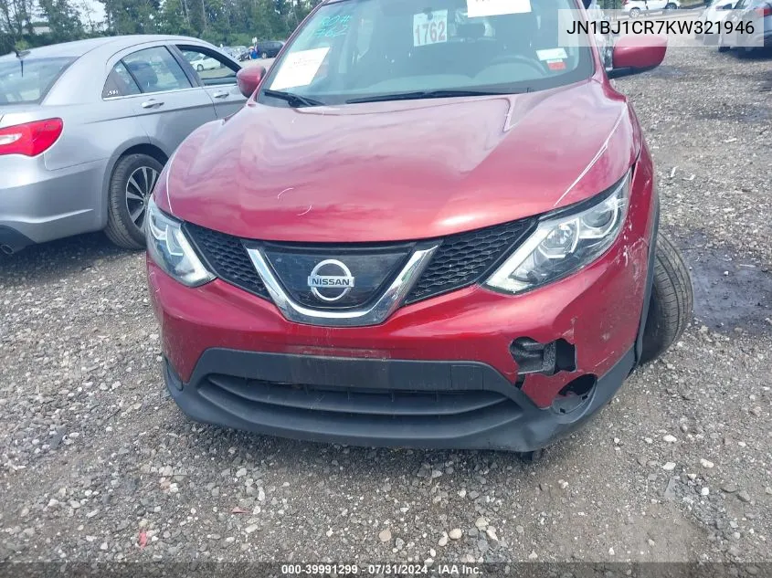 2019 Nissan Rogue Sport S VIN: JN1BJ1CR7KW321946 Lot: 39991299