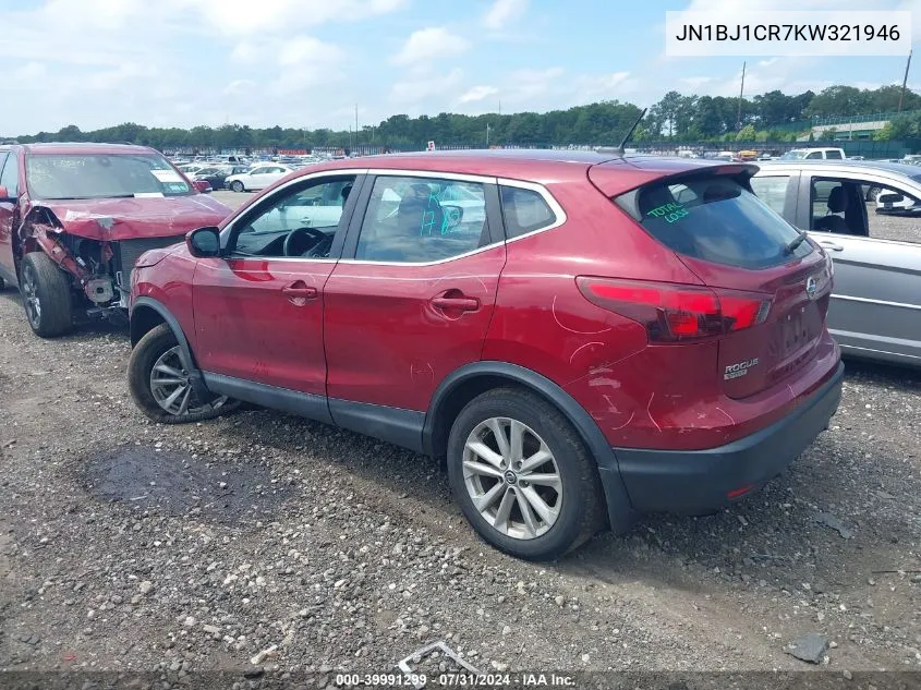 JN1BJ1CR7KW321946 2019 Nissan Rogue Sport S