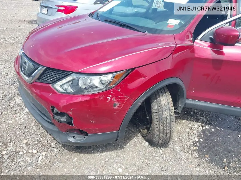 JN1BJ1CR7KW321946 2019 Nissan Rogue Sport S