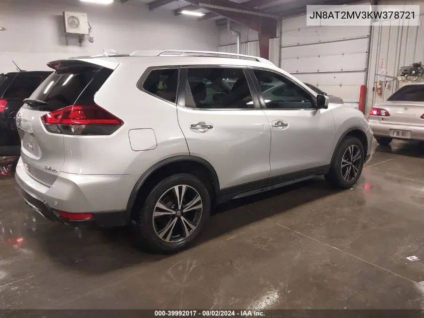 2019 Nissan Rogue Sv VIN: JN8AT2MV3KW378721 Lot: 39992017