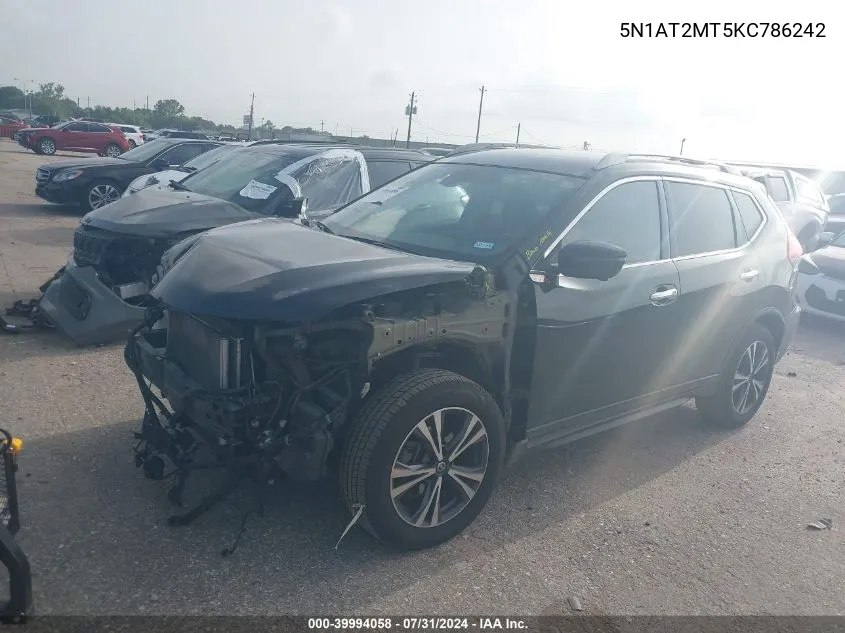 5N1AT2MT5KC786242 2019 Nissan Rogue Sv