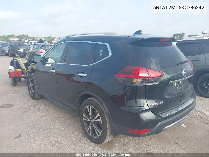 5N1AT2MT5KC786242 2019 Nissan Rogue Sv