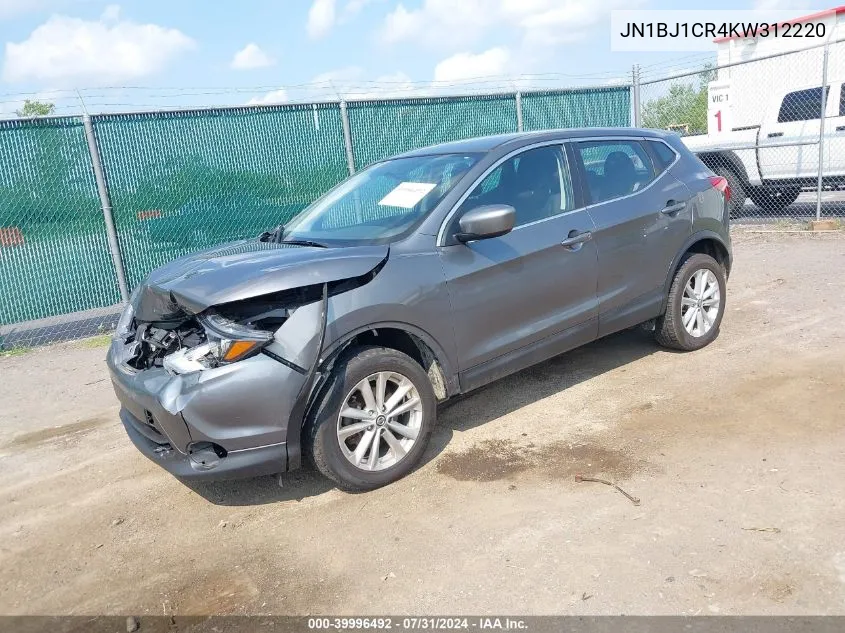 2019 Nissan Rogue Sport S VIN: JN1BJ1CR4KW312220 Lot: 39996492