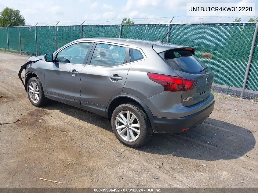 JN1BJ1CR4KW312220 2019 Nissan Rogue Sport S