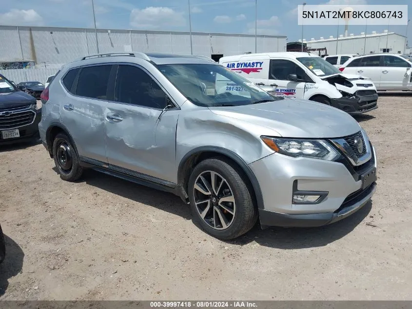 5N1AT2MT8KC806743 2019 Nissan Rogue Sl