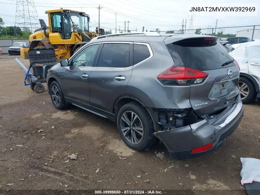 2019 Nissan Rogue Sv VIN: JN8AT2MVXKW392969 Lot: 39999650