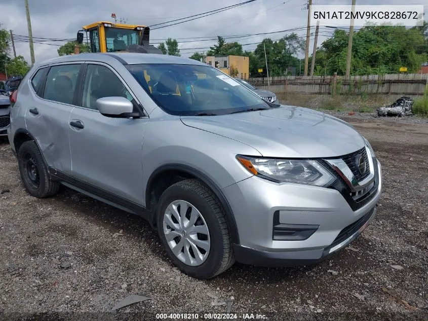 5N1AT2MV9KC828672 2019 Nissan Rogue S