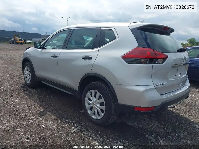 5N1AT2MV9KC828672 2019 Nissan Rogue S