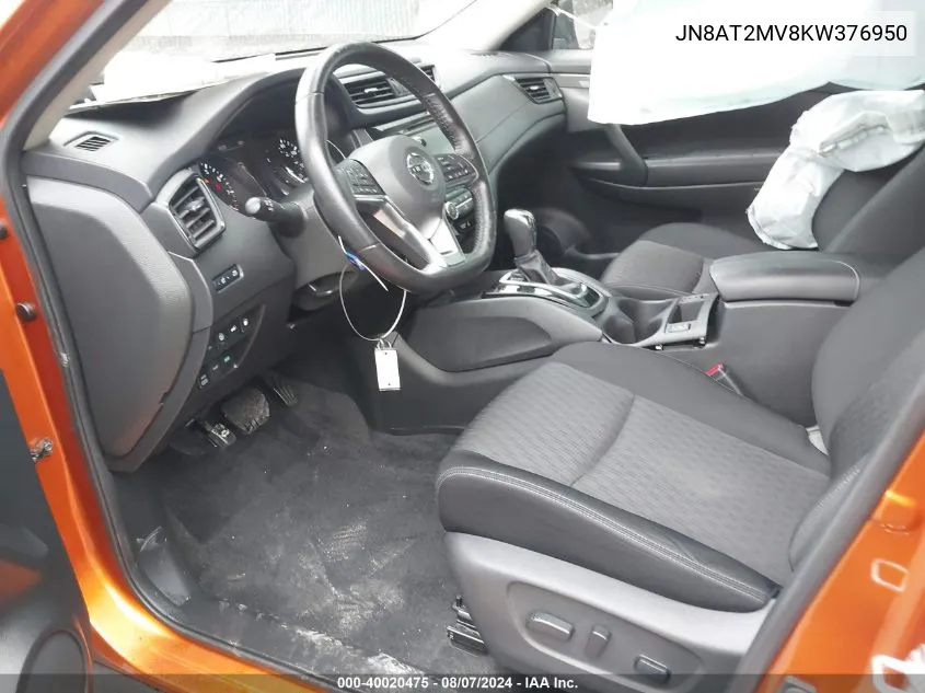 JN8AT2MV8KW376950 2019 Nissan Rogue Sv