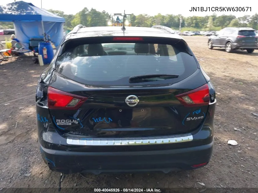 JN1BJ1CR5KW630671 2019 Nissan Rogue Sport Sv