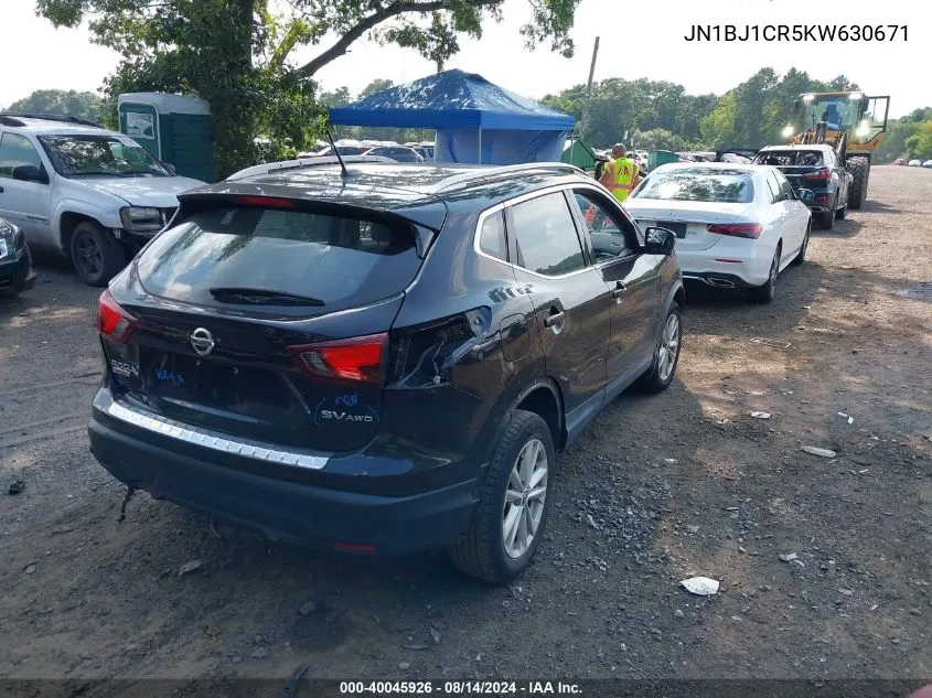 2019 Nissan Rogue Sport Sv VIN: JN1BJ1CR5KW630671 Lot: 40045926