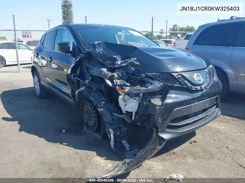 2019 Nissan Rogue Sport S VIN: JN1BJ1CR0KW325403 Lot: 40046356