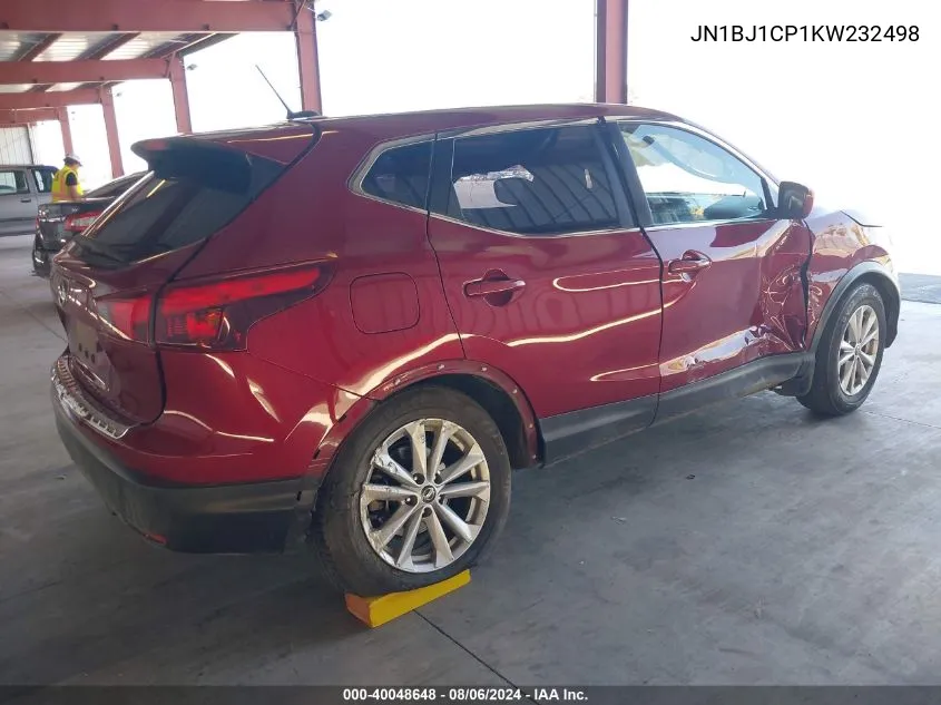 2019 Nissan Rogue Sport S VIN: JN1BJ1CP1KW232498 Lot: 40048648