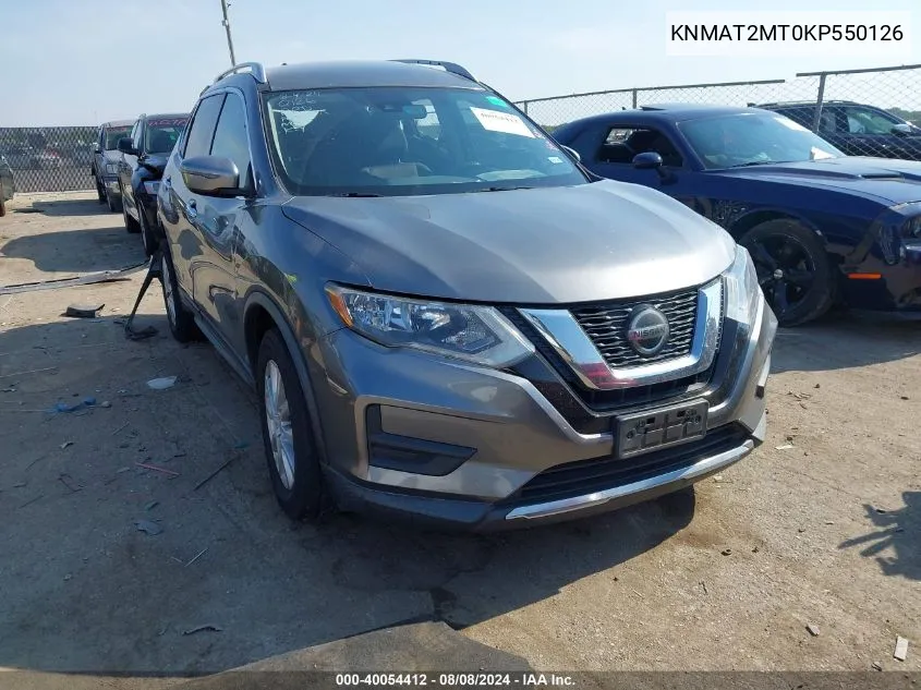 KNMAT2MT0KP550126 2019 Nissan Rogue Sv