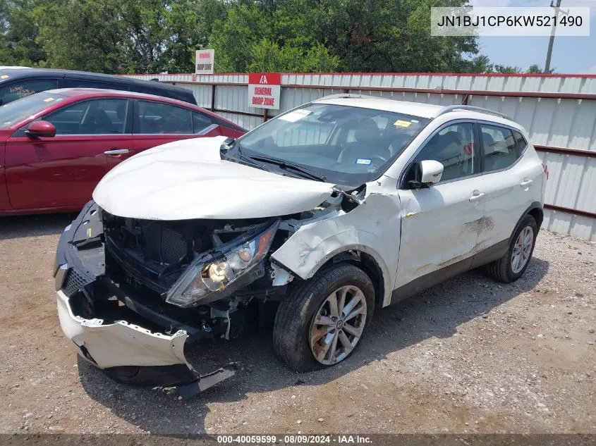 2019 Nissan Rogue Sport Sv VIN: JN1BJ1CP6KW521490 Lot: 40059599