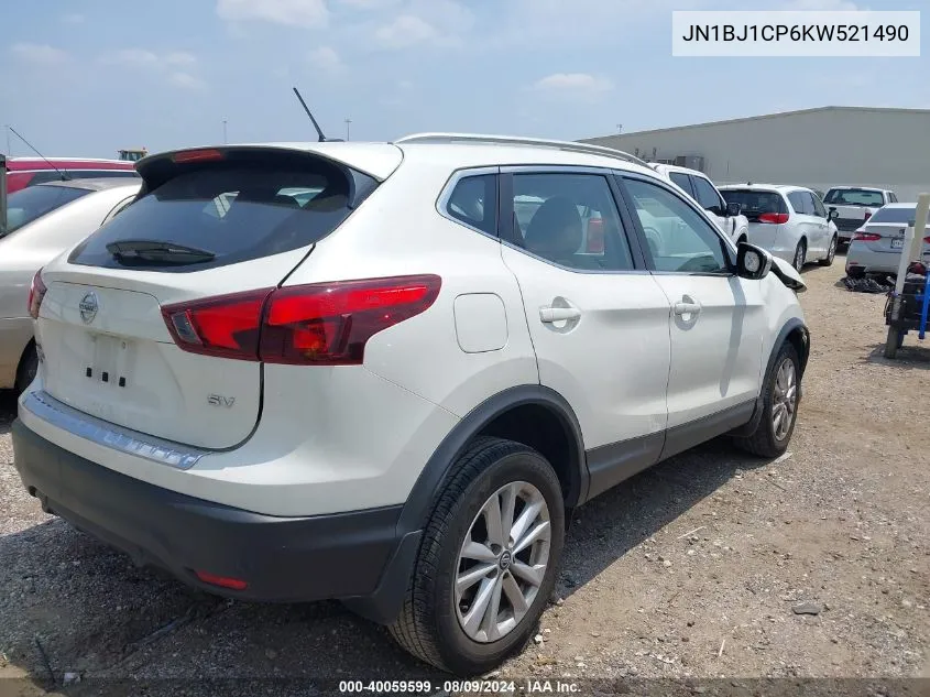 2019 Nissan Rogue Sport Sv VIN: JN1BJ1CP6KW521490 Lot: 40059599