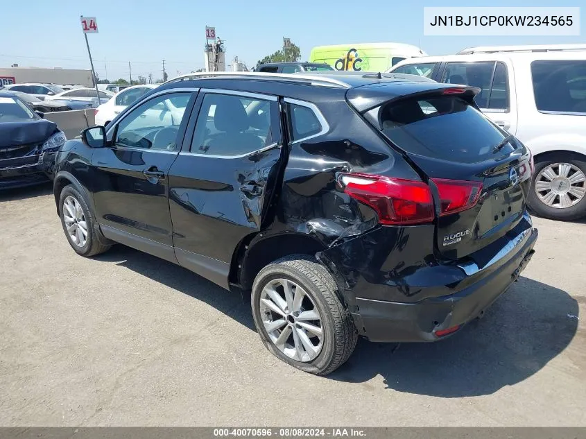 JN1BJ1CP0KW234565 2019 Nissan Rogue Sport Sv