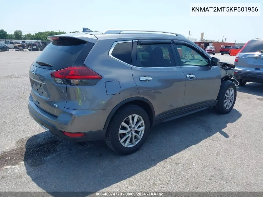 KNMAT2MT5KP501956 2019 Nissan Rogue S/Sv